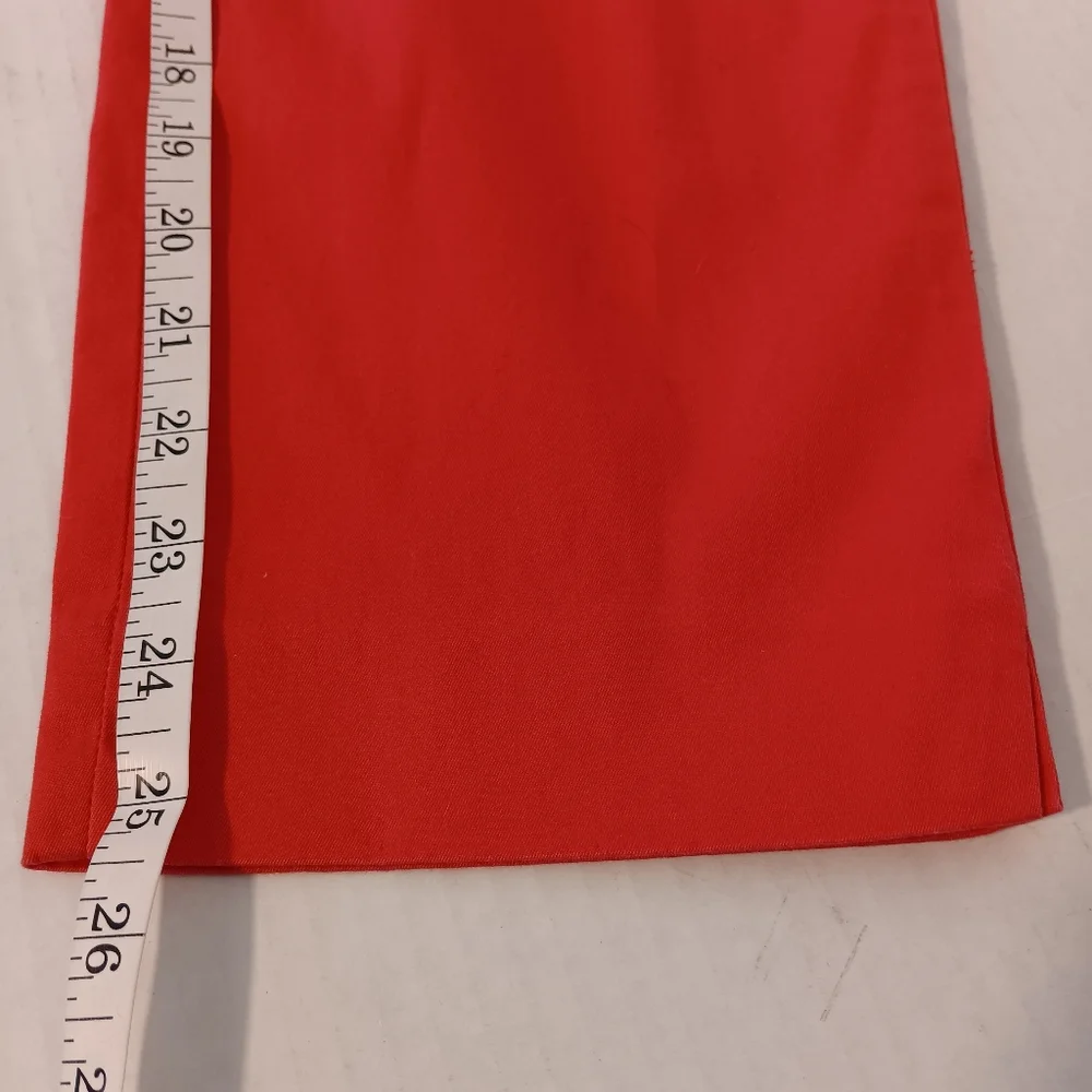 Talbots The Perfect Crop Pants Women's Size 8 Bright Pink Style ID245 Stretch - Picture 6 of 9